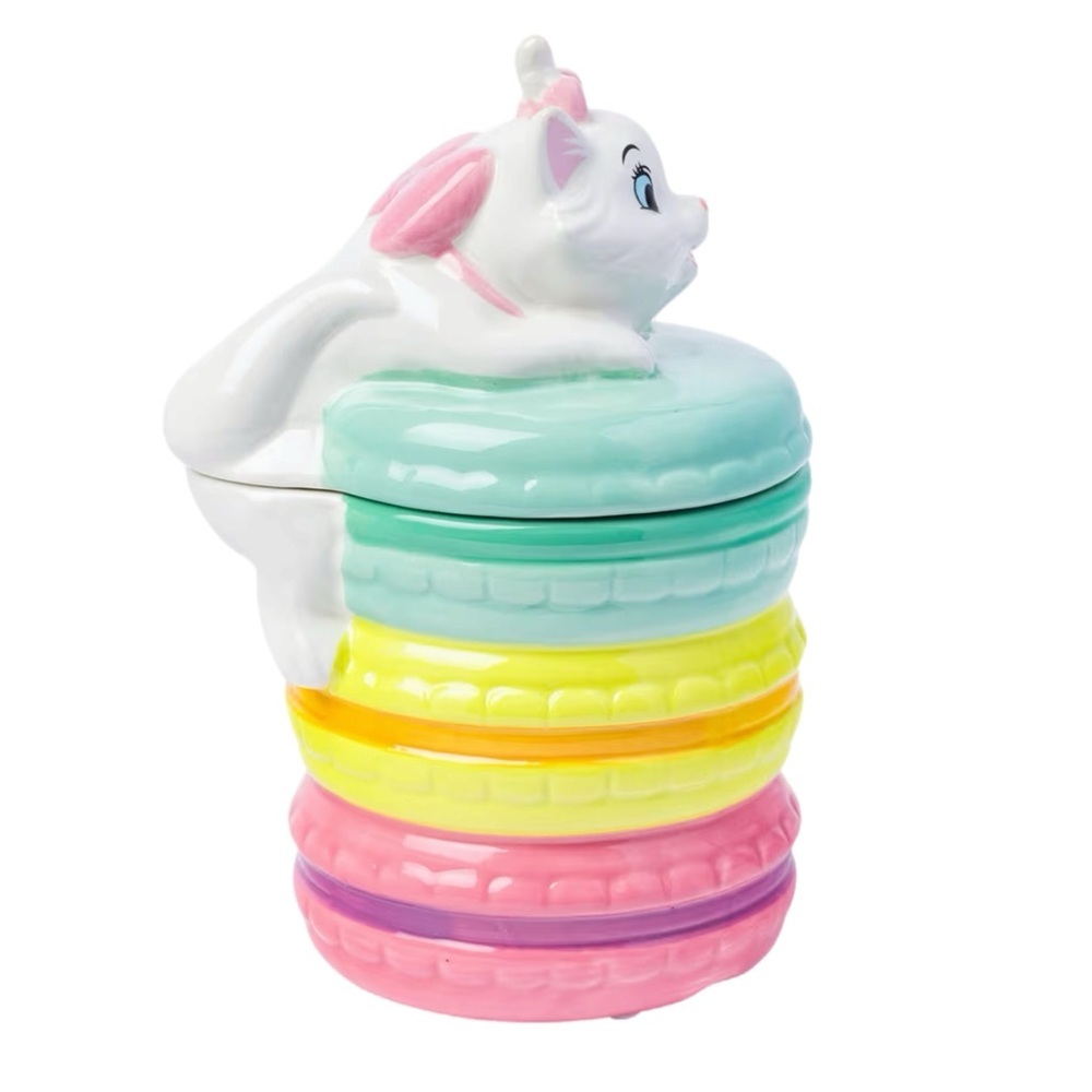 𩷠Disney Marie Macaron Cookie Jar Ceramic Canister | Aristocats Kitchen Décor - Picture 2 of 5